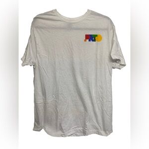 PRTO "TAKEOVER" Graphic T-Shirt - White - Size Large